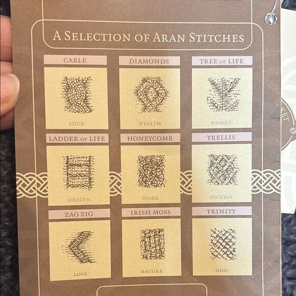 NWT Aran Sweater Market Women’s Gray Merino Wool Crew Neck Sweater Size XL - Picture 4 of 8